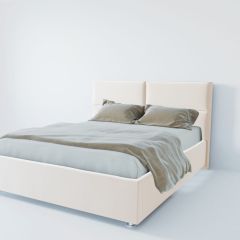 Кровать Корсика с ПМ 800 (экокожа белая) в Нытве - nytva.mebel24.online | фото 2