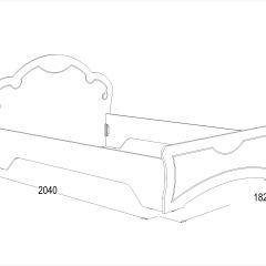 Кровать Ольга-10 МДФ (1600) без основания в Нытве - nytva.mebel24.online | фото 2