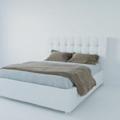 Кровать Венеция без основания 1400 (экокожа белая) в Нытве - nytva.mebel24.online | фото