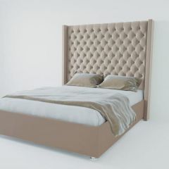 Кровать Версаль ЛЮКС без основания 1200 (велюр серый) в Нытве - nytva.mebel24.online | фото