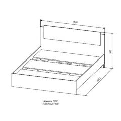 СОФИ СКР1600.1 Кровать 1600 в Нытве - nytva.mebel24.online | фото 2