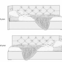 Кровать угловая Лилу интерьерная +основание/ПМ/бельевое дно (120х200) в Нытве - nytva.mebel24.online | фото 5