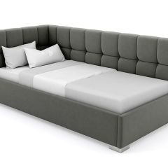Кровать угловая Мия интерьерная +основание (90х200) в Нытве - nytva.mebel24.online | фото 4