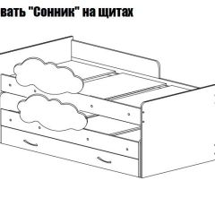 Кровать выкатная Соник (800*1900) в Нытве - nytva.mebel24.online | фото 2