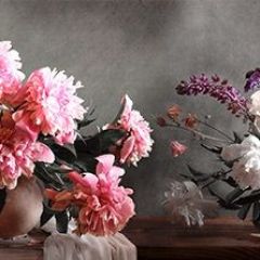 Кухонный фартук Цветы 316 МДФ матовый (3000) Flowers в Нытве - nytva.mebel24.online | фото