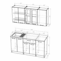 Кухонный гарнитур Инна стандарт 1600 в Нытве - nytva.mebel24.online | фото 3