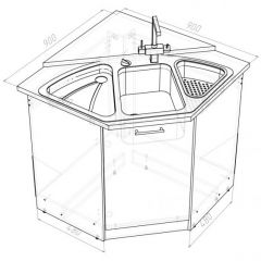 Кухонный гарнитур Лариса оптима 2 1500х1300 мм в Нытве - nytva.mebel24.online | фото 15