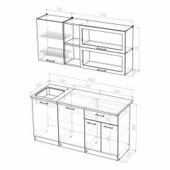 Кухонный гарнитур Лира стандарт 1600 в Нытве - nytva.mebel24.online | фото 4