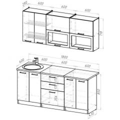 Кухонный гарнитур Паола макси 1800 мм в Нытве - nytva.mebel24.online | фото 2
