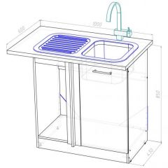 Кухонный гарнитур Паола прайм 1200х1400 мм в Нытве - nytva.mebel24.online | фото 16