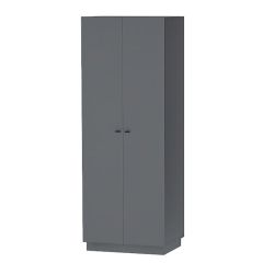 Квадро ШК-1 Шкаф 2дв. (ЛДСП графит) в Нытве - nytva.mebel24.online | фото