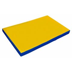 Мат гимнастический 2х1х0,1м цв. синий-желтый в Нытве - nytva.mebel24.online | фото