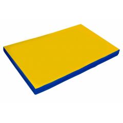 Мат гимнастический 2х1х0,08м цв. синий-желтый в Нытве - nytva.mebel24.online | фото