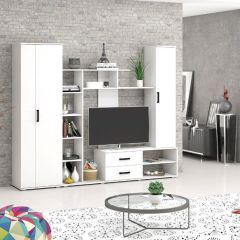 Шкаф Торонто (Белый текстурный) в Нытве - nytva.mebel24.online | фото 2