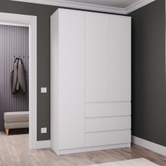 МОРИ МШ 1200.1 Шкаф (белый) в Нытве - nytva.mebel24.online | фото