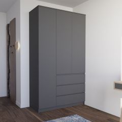 МОРИ МШ 1200.1 Шкаф (графит) в Нытве - nytva.mebel24.online | фото