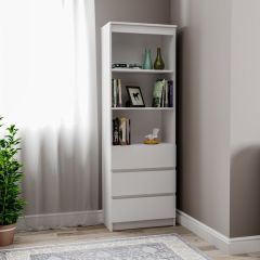 МОРИ МСТ 600.3 Стеллаж (белый) в Нытве - nytva.mebel24.online | фото