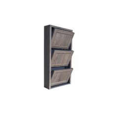 Обувница Комфорт Ф 002 Фасад 3D Гармонь ребро (3 секции) в Нытве - nytva.mebel24.online | фото