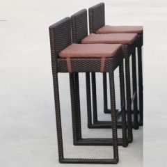 Плетеный барный стул Y390A-W63 Brown в Нытве - nytva.mebel24.online | фото