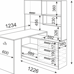 Подростковая Волкер (модульная) в Нытве - nytva.mebel24.online | фото 23