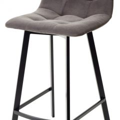 Полубарный стул CHILLI-QB SQUARE графит #14, велюр / черный каркас (H=66cm) М-City в Нытве - nytva.mebel24.online | фото