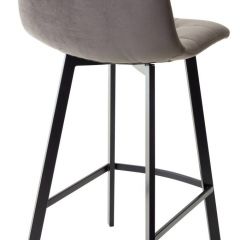 Полубарный стул CHILLI-QB SQUARE графит #14, велюр / черный каркас (H=66cm) М-City в Нытве - nytva.mebel24.online | фото 2