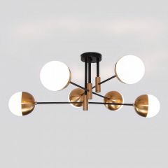 Потолочная люстра Eurosvet Nuvola 70129/6 латунь в Нытве - nytva.mebel24.online | фото 2