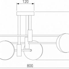 Потолочная люстра Eurosvet Nuvola 70129/6 латунь в Нытве - nytva.mebel24.online | фото 4