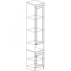 Шкаф №617 Инна Денвер светлый в Нытве - nytva.mebel24.online | фото 2