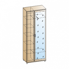 Прихожая Мелисса композиция 1 (Снежный ясень) в Нытве - nytva.mebel24.online | фото 2