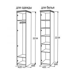 Шкаф 1-но дверный для одежды Ольга-13 в Нытве - nytva.mebel24.online | фото 2