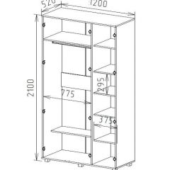 Шкаф 3-х дверный М-2 Серия Вега в Нытве - nytva.mebel24.online | фото 2