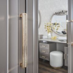 Шкаф 4-х ств с зеркалами Мокко (серый камень) в Нытве - nytva.mebel24.online | фото 3