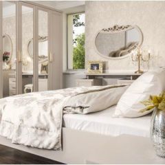 Шкаф 5-ти ств с зеркалами Мокко (бежевый) в Нытве - nytva.mebel24.online | фото 5