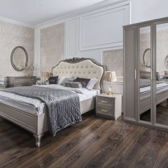 Шкаф 5-ти ств с зеркалами Мокко (серый камень) в Нытве - nytva.mebel24.online | фото 4