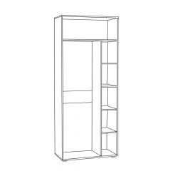 Шкаф для одежды 1751 Бьянка в Нытве - nytva.mebel24.online | фото 2
