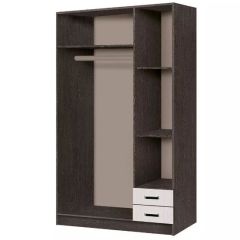 Шкаф распашной Эконом (Венге/Дуб Белфорд) в Нытве - nytva.mebel24.online | фото 2
