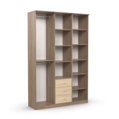 Шкаф комбинированный Дуэт Люкс без зеркала в Нытве - nytva.mebel24.online | фото 2
