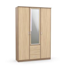 Шкаф комбинированный Дуэт Люкс с зеркалом в Нытве - nytva.mebel24.online | фото 4