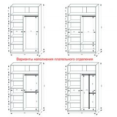 Шкаф-купе 1400 серии SOFT D1+D3+B2+PL1 (2 ящика+1штанга) профиль «Графит» в Нытве - nytva.mebel24.online | фото 7