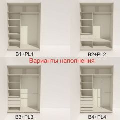 Шкаф-купе 1600 серии SOFT D1+D3+B2+PL1 (2 ящика+1штанга) профиль «Графит» в Нытве - nytva.mebel24.online | фото 5