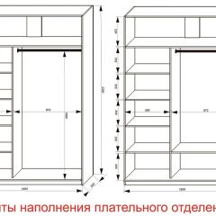 Шкаф-купе 1600 серии SOFT D6+D4+B2+PL2 (2 ящика+1штанга+1 полка) профиль «Капучино» в Нытве - nytva.mebel24.online | фото 8