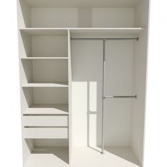 Шкаф-купе 1600 серии SOFT D8+D2+B2+PL4 (2 ящика+F обр.штанга) профиль «Графит» в Нытве - nytva.mebel24.online | фото 3