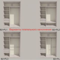 Шкаф-купе 1700 серии SILVER S3+S4+B2+PL4 (2 ящика+F обр.штанга) профиль «Серебро» в Нытве - nytva.mebel24.online | фото 6