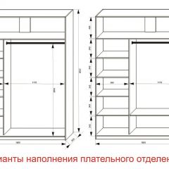 Шкаф-купе 1800 серии SOFT D1+D3+B2+PL1 (2 ящика+1штанга) профиль «Графит» в Нытве - nytva.mebel24.online | фото 6