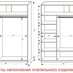 Шкаф-купе 1800 серии SOFT D6+D4+B2+PL2 (2 ящика+1штанга+1 полка) профиль «Капучино» в Нытве - nytva.mebel24.online | фото 8