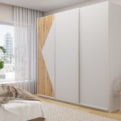 Шкаф-купе 2400 серии SOFT D7+D3+D3+B22+PL4 (по 2 ящика лев/прав+2штанги) профиль «Капучино» в Нытве - nytva.mebel24.online | фото 5