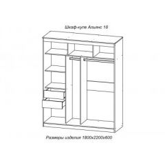 АЛЬЯНС 18 Шкаф-купе + комплект зеркал №4 в Нытве - nytva.mebel24.online | фото 3