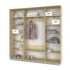 МАРТИН Шкаф-купе с зеркалом Ирландский дуб (2200*450) М422 в Нытве - nytva.mebel24.online | фото 2