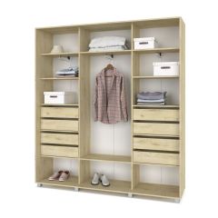 МАРТИН Шкаф-купе с зеркалом Ирландский дуб (2200*450) М422 в Нытве - nytva.mebel24.online | фото 4